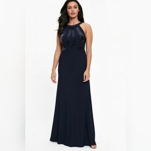 Morgan & Co. Women's Black Sleeveless Evening Gown Size 5/6